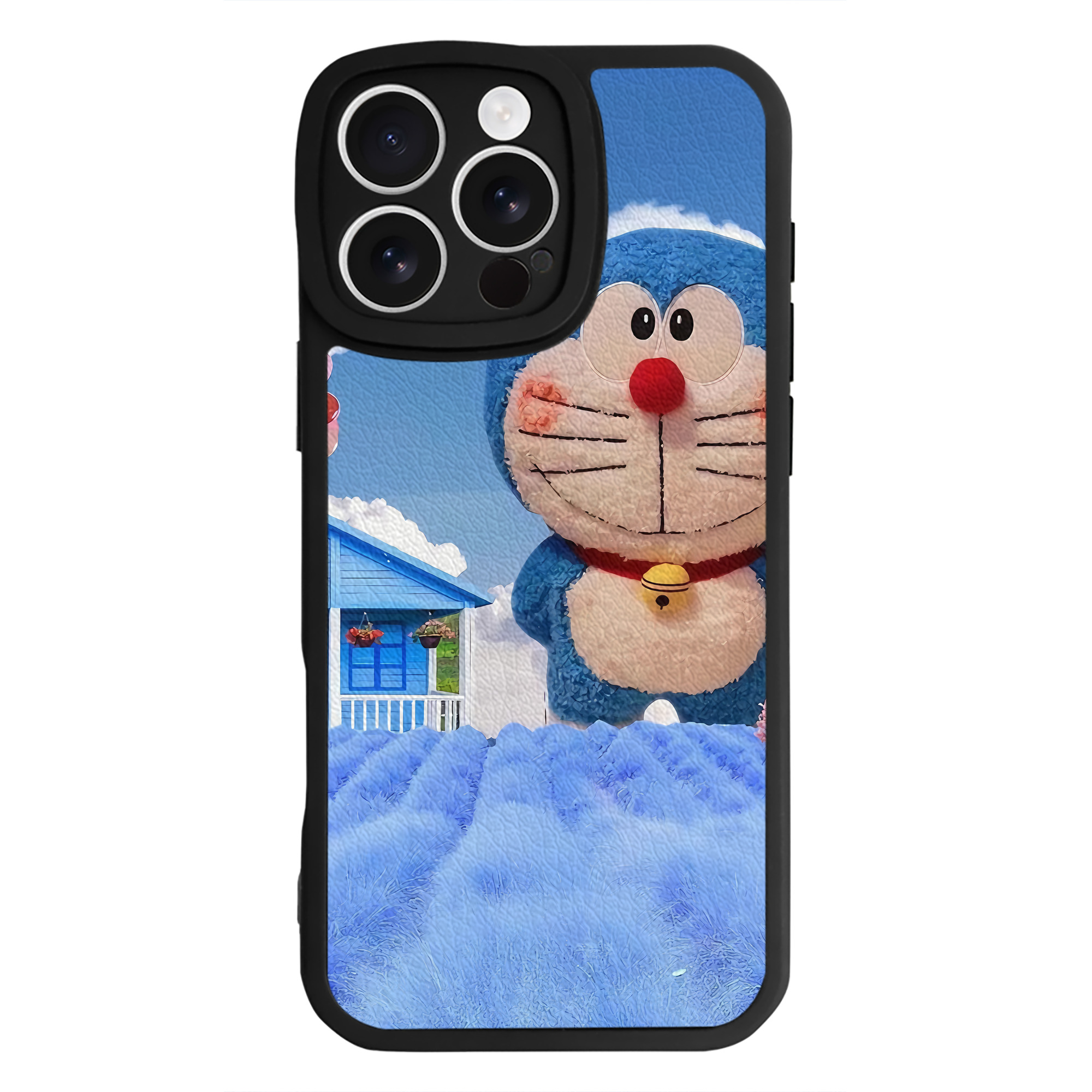 （画像用） ドラえもん Doraemon 【iPhone 16シリーズ対応】シリコンスマホケース（レザー調） 材質：シリコン